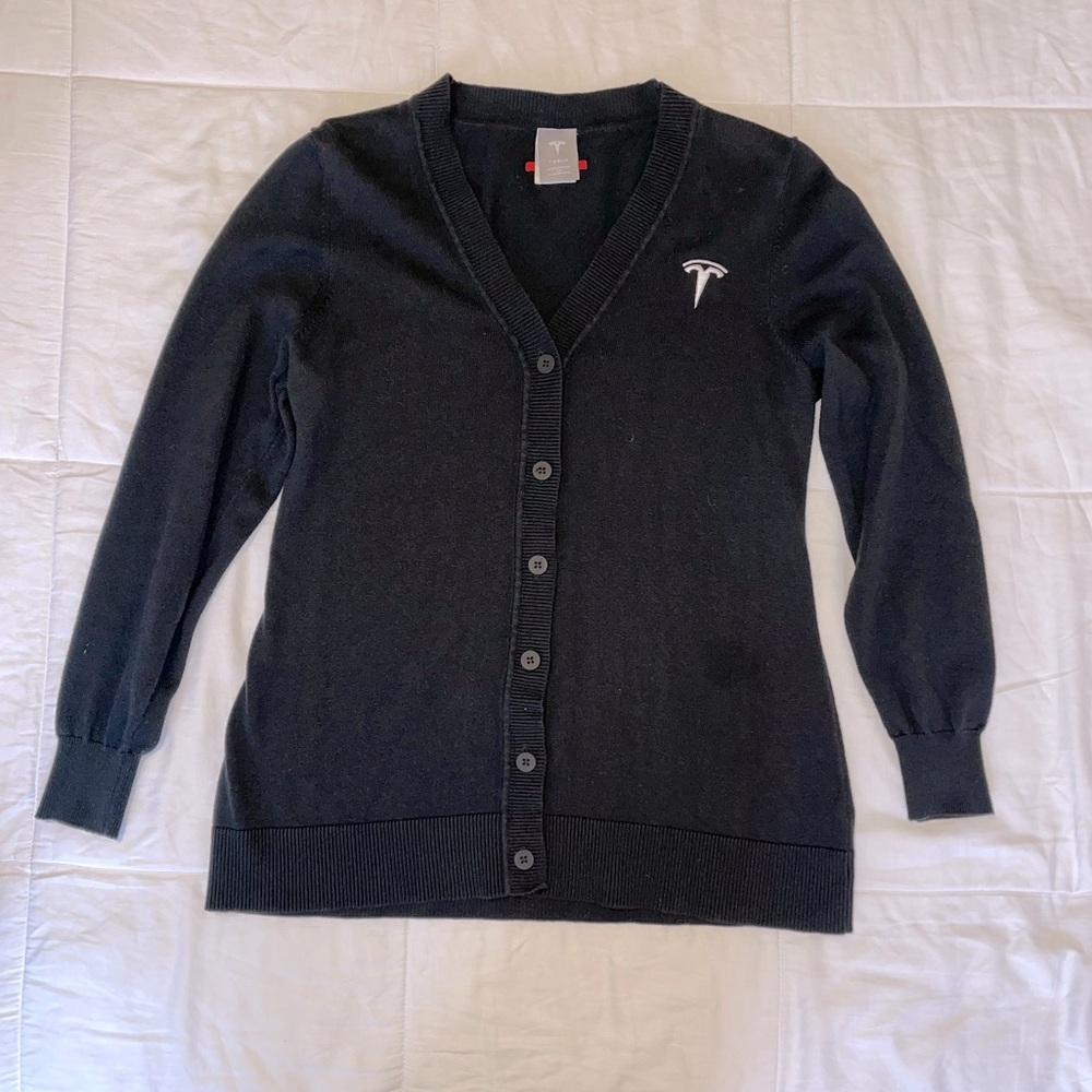 Tesla Women’s Cardigan, black, size small
